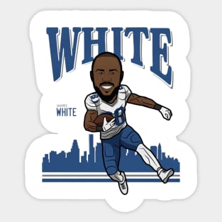 James White New England Toon Sticker